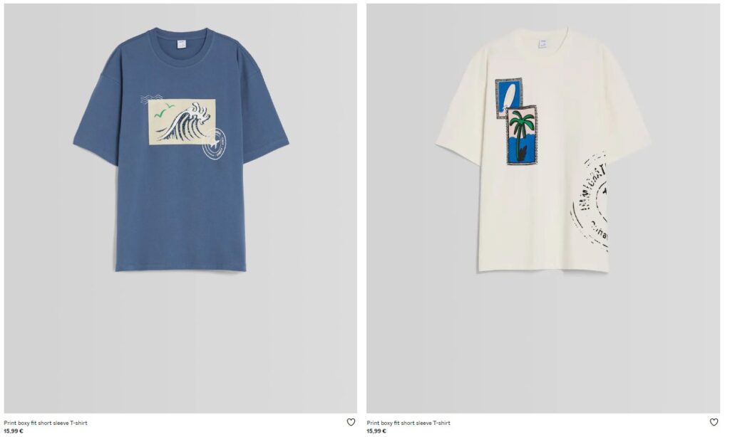 Bersha t-shirts with prices
