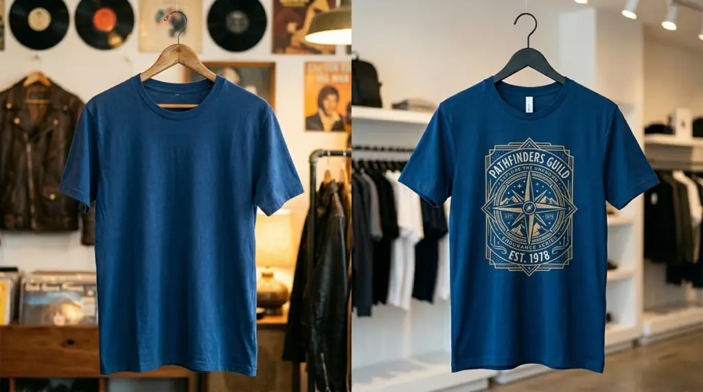 Graphic Tees vs. Plain Tees