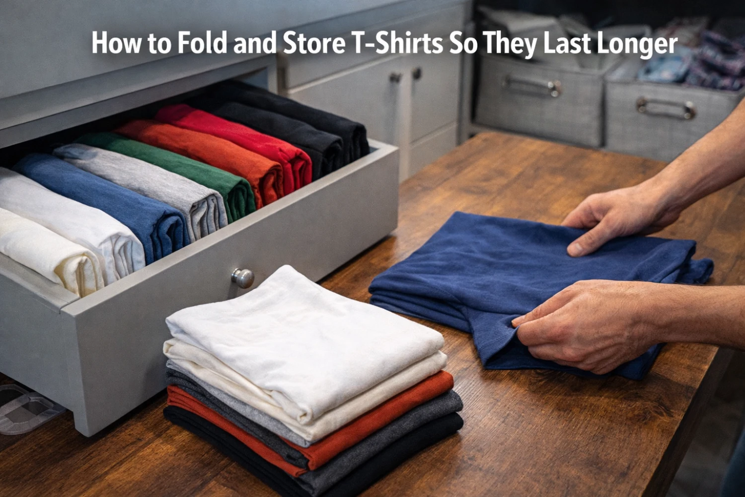How to Fold and Store T-Shirts