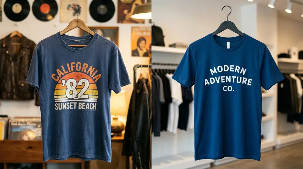 Vintage T-Shirts vs. Brand New